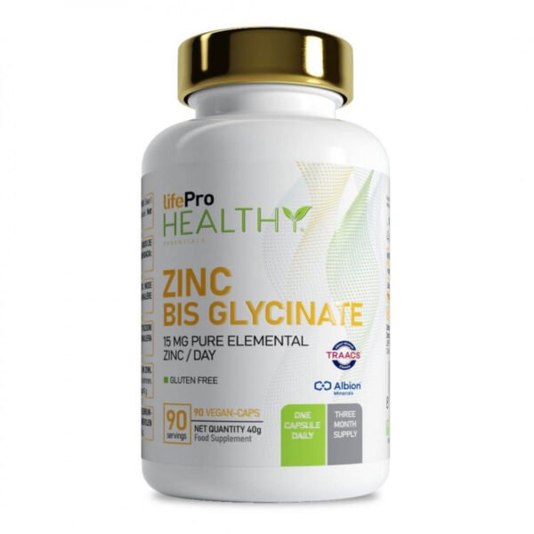 life-pro-zinc-bisglycinate-90-vegancaps Zinc Bis glycinate 90 caps